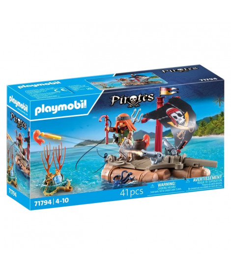PLAYMOBIL 71794 Pirate avec radeau flottant et trésor
