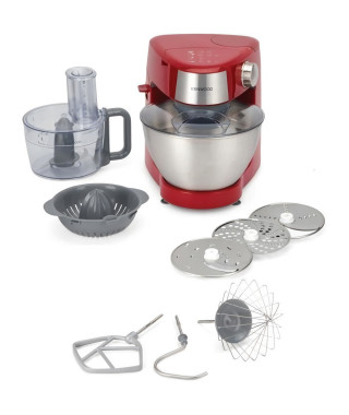 Robot pâtissier multifonction compact - KENWOOD - KHC290A.E0RD - 1000 W - Bol de 4,3 L - Rouge