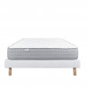 LUXURY LITERIE - Ensemble matelas + sommier - ZEN - 140 x 190 cm - Tapissier - Ferme  - Face été/hiver