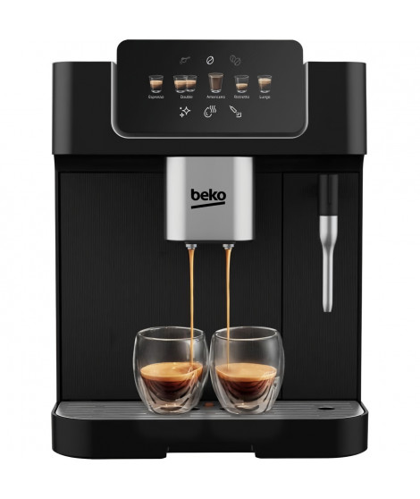 Machine a café avec broyeur - BEKO - CEG7302B - 1350 W - 19 bars - Noir