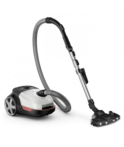 Aspirateur traineau avec sac - PHILIPS XD6122/12 - 900 W - 4 L - Blanc polaire
