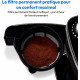 Cafetiere Filtre Digitale avec Broyeur - MEDION - 1000W - 1,5L - Silver