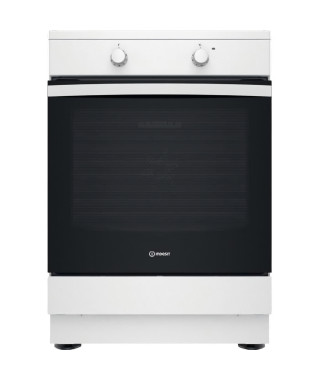 Cuisiniere a induction - INDESIT - IS67IQ5KCW/E - 3 foyers - 2600 W - 60 cm - Blanc