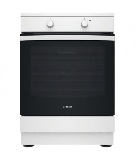 Cuisiniere a induction - INDESIT - IS67IQ5KCW/E - 3 foyers - 2600 W - 60 cm - Blanc