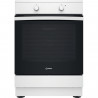 Cuisiniere a induction - INDESIT - IS67IQ5KCW/E - 3 foyers - 2600 W - 60 cm - Blanc