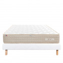 LUXURY LITERIE - Ensemble matelas + sommier - SUBLIME - 140 x 190 cm - Tapissier - Ferme  - Face été/hiver