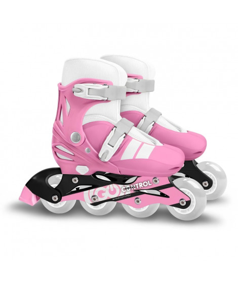 Patins en ligne ajustable - STAMP - SKIDS CONTROL - Taille 30-33 - Rose
