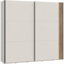 Armoire aménagée - WAIKATO - 2 portes coulissantes - Blanc - 220,1 x 61,2 x 210,5 cm