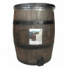 Récupérateur d'eau en forme de barrique - NATURE - En PE rotomoulé - 120 litres - Inclus accessoires