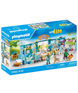 PLAYMOBIL 71742 Hôtel des animaux soigneurs accessoires