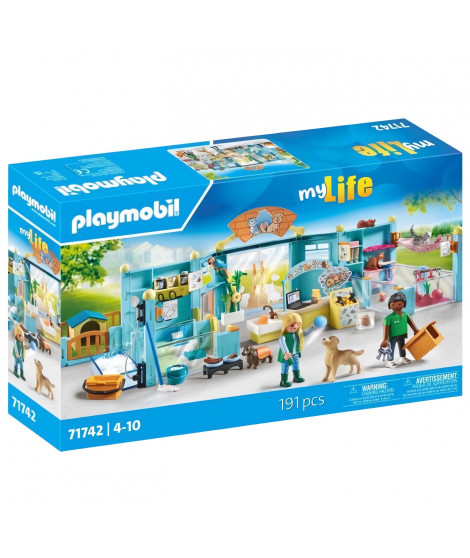 PLAYMOBIL 71742 Hôtel des animaux soigneurs accessoires