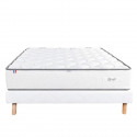 LUXURY LITERIE - Ensemble matelas + sommier - IRIS - 160 x 200 cm - Tapissier - Ferme  - Face été/hiver
