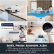 Aspirateur Robot Laveur - EUREKA E10S Blanc - 4000 Pa - 180 min - 200 ml