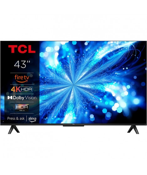 TCL 43PF650 - TV LED 43 (108 cm) - 4K UHD 3840x2160 - HDR10 - Smart TV - 3xHDMI 2.1 - WiFi