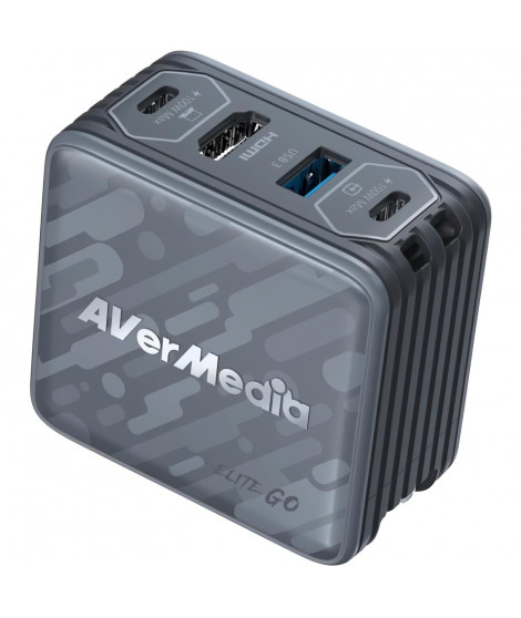 Chargeur GaN - AVERMEDIA - 100W avec Capture Vidéo FHD GC313Pro Noir