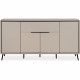 Buffet - ARONA 51B - Beige / Noir - 4 portes, 1 tiroir - 175 x 90 x 38 cm