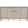 Buffet - ARONA 51B - Beige / Noir - 4 portes, 1 tiroir - 175 x 90 x 38 cm