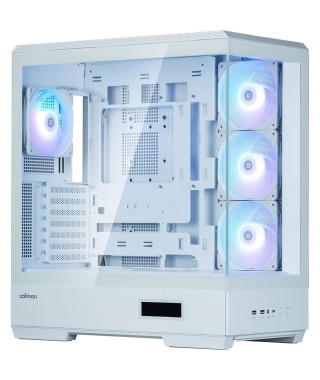Boîtier PC - ZALMAN - P50 DS - Moyen tour - ATX - Blanc - 4 ventilateurs A-RGB - USB-C