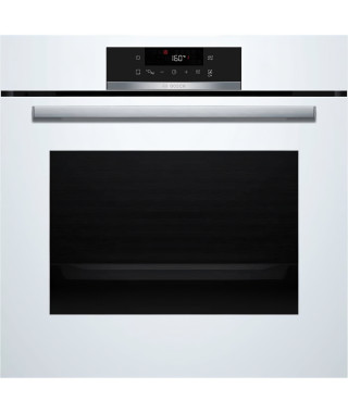 Four intégrable pyrolyse - BOSCH SER4 - HBA572BW3F - Blanc - Porte froide 4 vitres - 59,4 x 54,8 x 59,5 cm
