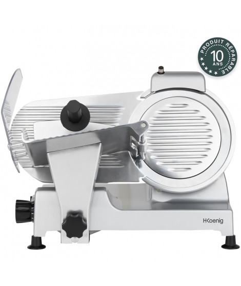 Trancheuse a viande - H.Koenig - MSX220 - 240 W - Lame 220 mm - Epaisseur réglable 0-12 mm