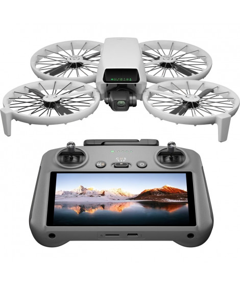 Drone caméra - DJI - Flip (DJI RC 2) (GL) - Protection d'hélice pliable - Suivi IA - CMOS 1/1,3 - 4K/60 ips HDR - 31 min vol