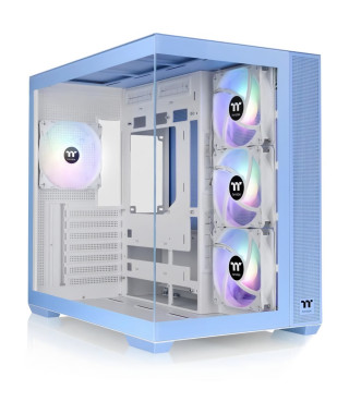 Boîtier PC - THERMALTAKE - View 380 TG ARGB Hydrangea Blue - Moyen tour - ATX - Verre trempé - Bleu