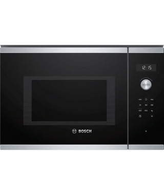 Micro-ondes simple encastrable - BOSCH SER6 - BFL554MS1F - Inox - 25 L - 38,2 x 59,4 x 38,8 cm