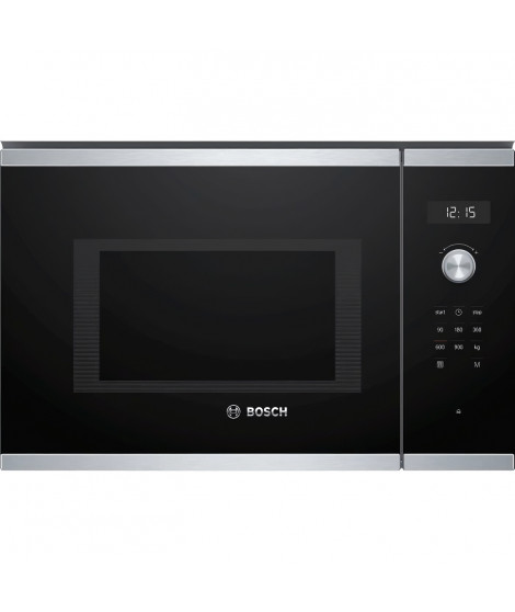 Micro-ondes simple encastrable - BOSCH SER6 - BFL554MS1F - Inox - 25 L - 38,2 x 59,4 x 38,8 cm