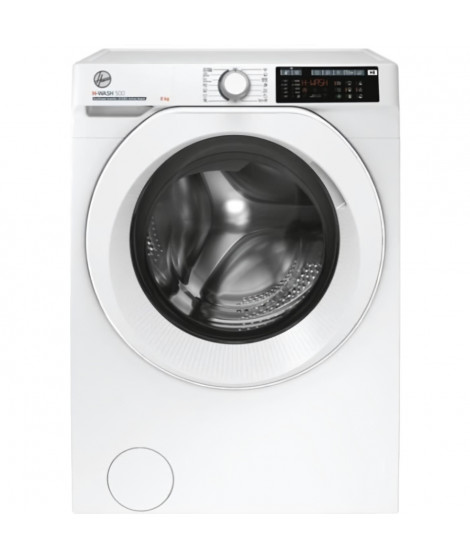 Lave-linge hublot HOOVER H-WASH 500 HW 28AM/1-S - 8 kg - Induction - 1200 trs/min - Classe A - Connecté - Vapeur - Blanc
