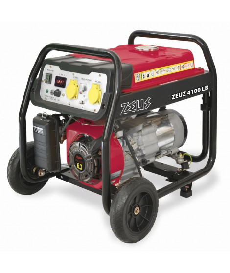 Groupe électrogene essence - ZEUZ - 4100 LB - 3300 W - Monophasé - Rouge