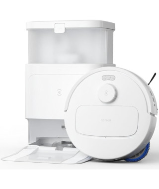 Robot Aspirateur Laveur avec Station de Vidage Automatique- ECOVACS N30 Pro OMNI - Puissance 10000Pa - Nettoyage a l'eau Chaude