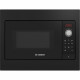 Micro-ondes simple encastrable - BOSCH SER2 - BFL523MB3F - Noir - 20 L -  38,2 x 49,5 x 33,5 cm