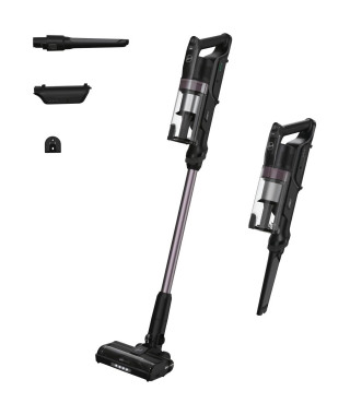 Aspirateur Balai sans fil - HOOVER HF1P10H - 40 AW - Ecran LED - Noir / Pastel violet
