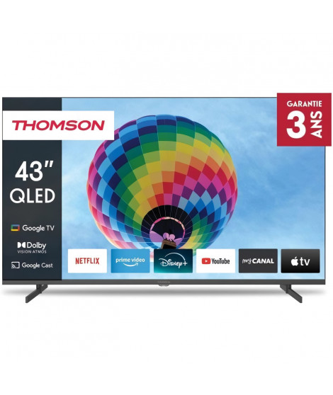 THOMSON 43QG4S14 - TV QLED 43 (109 cm) - 4K 3840x2160 - HDR 10 - Google TV  - 2xHDMI 2.1 + 2xHDMI 2.0