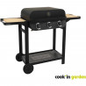 Barbecue a gaz - COOK'IN GARDEN - FLAVO - 3 brûleurs - Noir