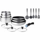 Batterie de cuisine induction - Arthur Martin - AM1275 - Acier inoxydable - 15 pieces - Poignée amovible - Tous feux dont ind…