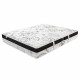 LUXURY LITERIE - Ensemble matelas + sommier - SLEEPLUX - 140 x 190 cm - Tapissier - Ferme  - Face été/hiver