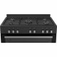 Cuisiniere a gaz - BERTAZZONI - SEL925MN - 5 foyers - 3,6 Kwh - 90 cm - Noir