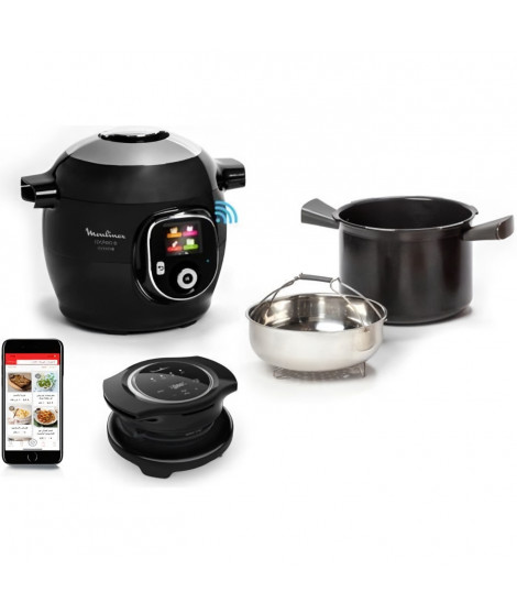 MOULINEX Multicuiseur intelligent haute pression Cookeo Connect avec COUVERCLE Extra Crisp inclus YY5121FB