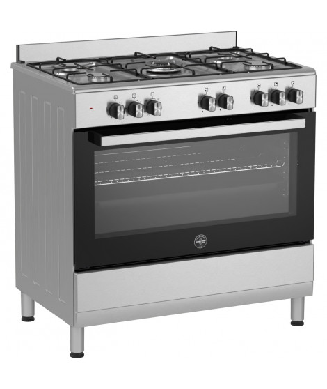 Cuisiniere a gaz - BERTAZZONI - SEL925MX - 5 foyers - 3,6 Kwh - 90 cm - Inox