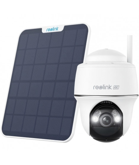 Caméra extérieure - REOLINK - B440 - Panneau solaire - Blanc