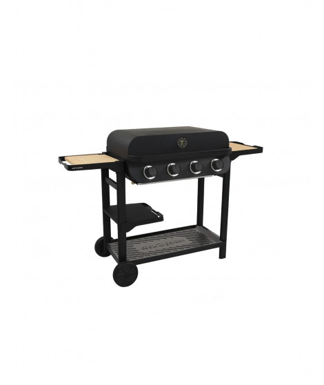 Barbecue a gaz - COOK'IN GARDEN - FLAVO - 4 brûleurs - Noir