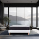 LUXURY LITERIE - Ensemble matelas + sommier - SERENITE - 160 x 200 cm - Tapissier - Ferme  - Face été/hiver