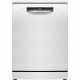 Lave-vaisselle pose libre BOSCH SMS4EMW01F SER4 - 14 couverts - Induction - L60cm - 42 dB - tiroir a couverts - Blanc