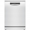 Lave-vaisselle pose libre BOSCH SMS4EMW01F SER4 - 14 couverts - Induction - L60cm - 42 dB - tiroir a couverts - Blanc
