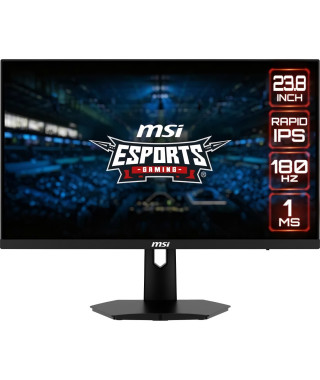 Écran PC Gamer plat - MSI - Optix G244F E2 - 24 FHD - Dalle Fast IPS - 180Hz - 1ms - Adaptive Sync