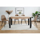 Table a manger extensible - 150-200 x 75 x 80 cm - chene noir - TOLOSA
