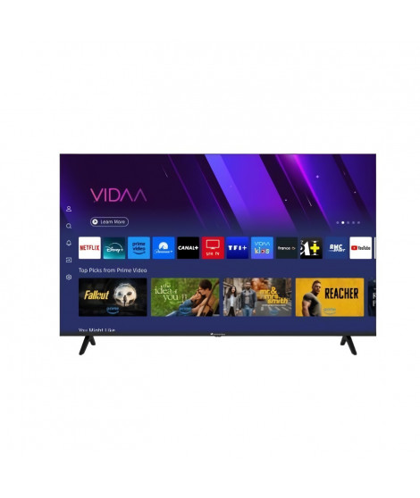 TV QLED - CONTINENTAL EDISON - CELED65SVQLD25B6 - 65 (164 cm) - UHD 4K QLED - Smart Vidaa - 3xHDMI
