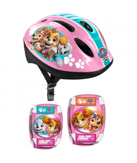Protections roller - PAT'PATROUILLE - Casque / Coudieres / Genouilleres - Rose