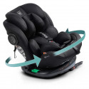 Siege auto - BABYAUTO - GYRO BLACK LINE EMBOSSED - De la naissance a 12 ans - 0-36 kg - I-Size - ISOFIX - Pivotant 360° - R129